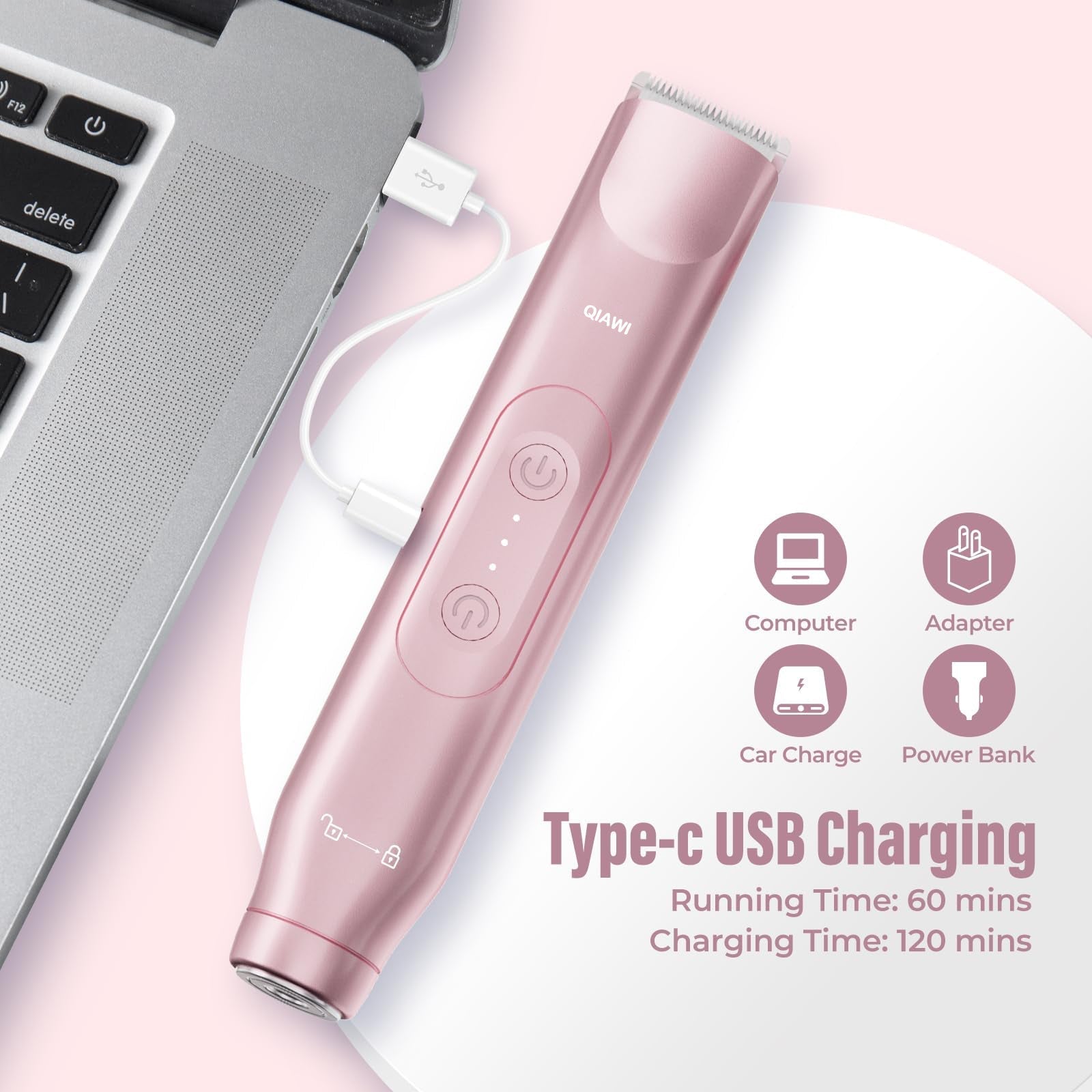 🧴Last 3 Hours: 2nd only$9.99!QIAWI2-in-1Women's Electric Shaver-Dual Head PrecisionTrimmer