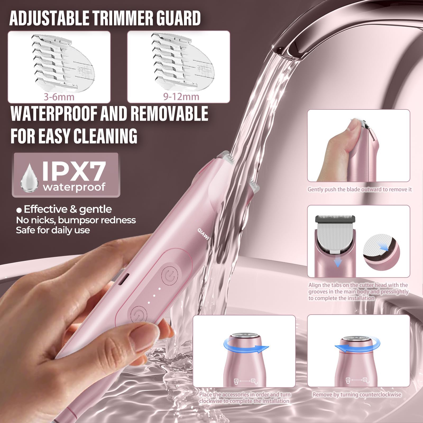 🧴Last 3 Hours: 2nd only$9.99!QIAWI2-in-1Women's Electric Shaver-Dual Head PrecisionTrimmer