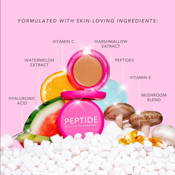 Final 3 Hours: 60% OFF- Peptide Bounce Foundation with Brush FREE !