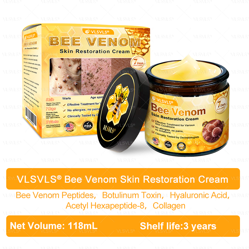 Made and Shipped from USA ✨ VLSVLS® Bee Venom Skin Restoration Cream 🔥 LAST DAY 80% OFF 💎