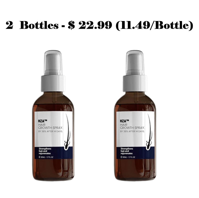 🌿 HZA™ Natural Hair Regrowth Spray – 70% OFF Ends Tonight!