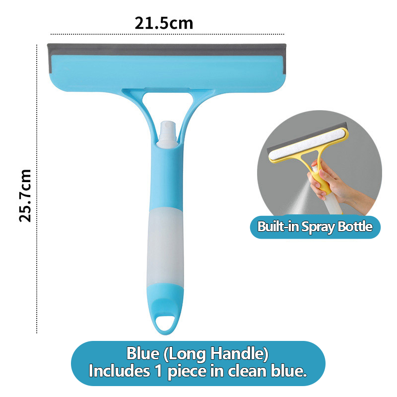 ✨Three-in-one spray glass cleaning scraper