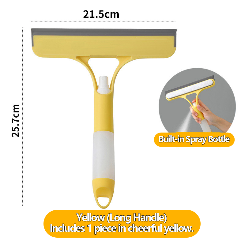 ✨Three-in-one spray glass cleaning scraper