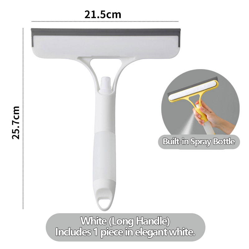 ✨Three-in-one spray glass cleaning scraper
