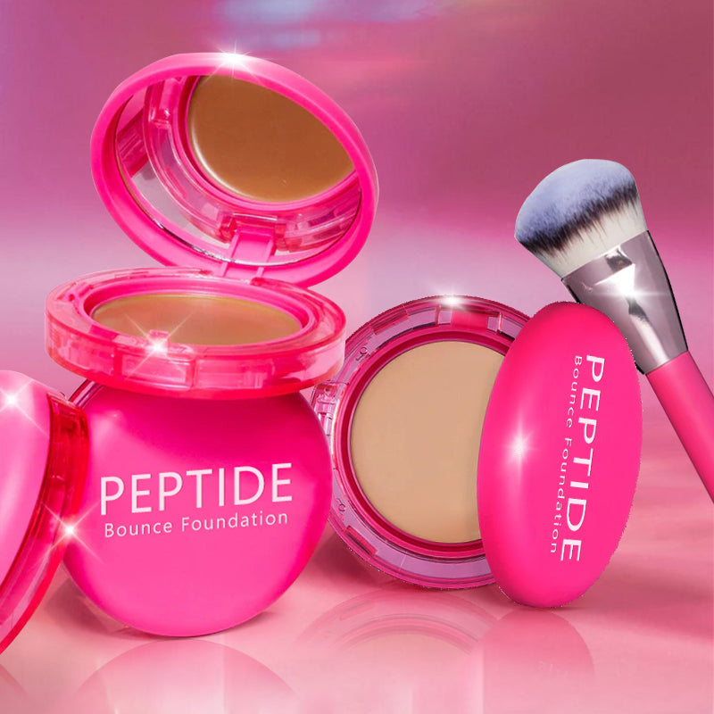 Final 3 Hours: 60% OFF- Peptide Bounce Foundation with Brush FREE !