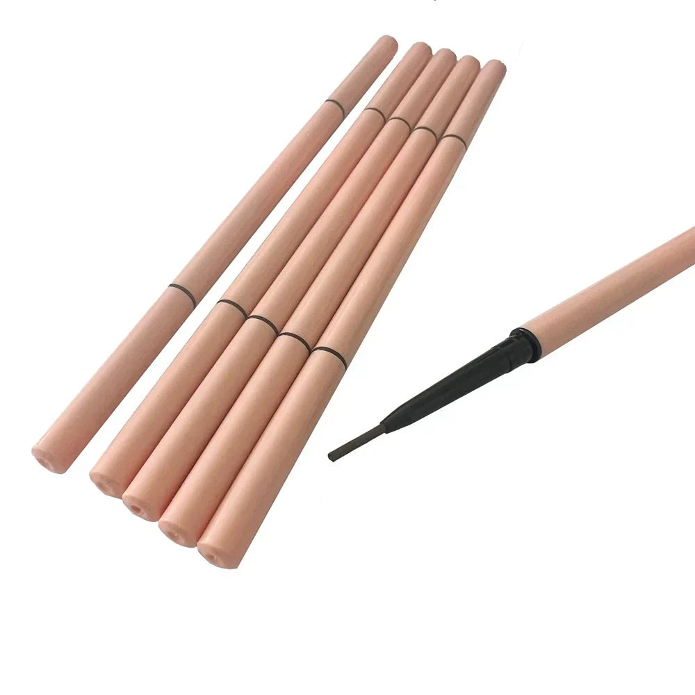 Ultra-fine 1.5mm double-ended eyebrow pencil..