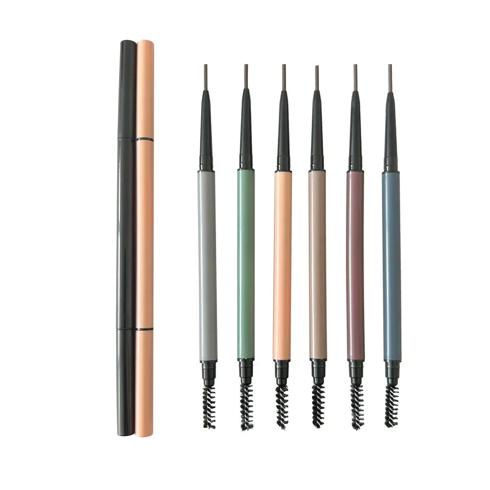 Ultra-fine 1.5mm double-ended eyebrow pencil..